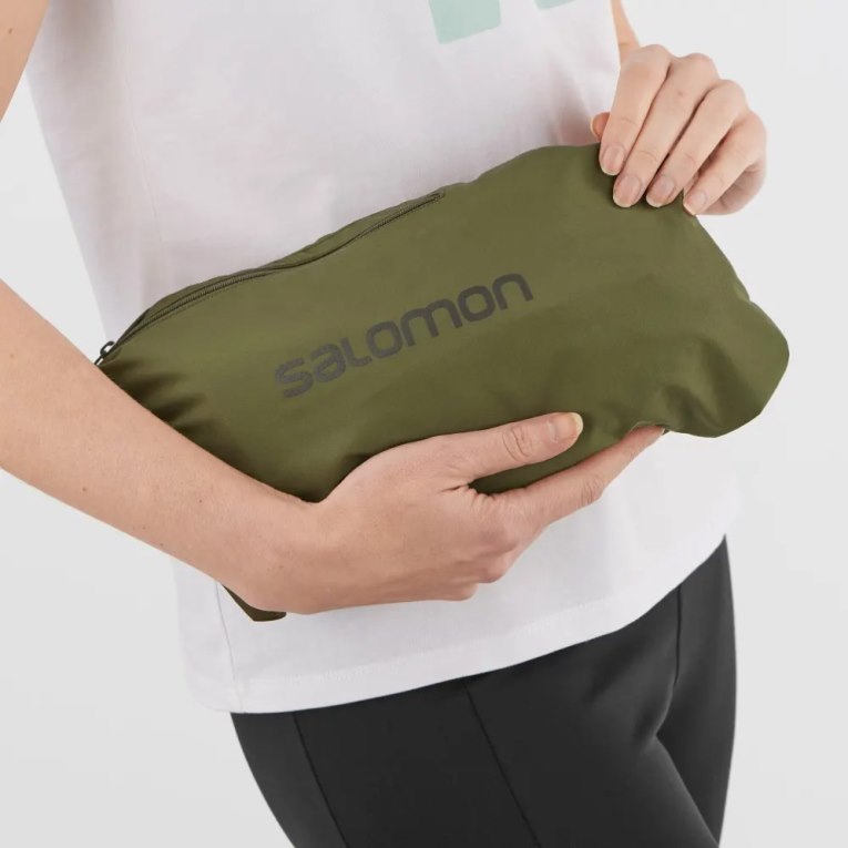 Blusão Salomon Outlife Long Packable Feminino Verde Oliva | PT O85026